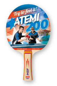 Ракетка для настольного тенниса Atemi 200 AN ― купить в Москве. Цена, фото, описание, продажа, отзывы. Выбрать, заказать с доставкой. | Интернет-магазин SPORTAVA.RU