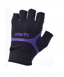 Перчатки для фитнеса Starfit WG-103, черный/фиолетовый ― купить в Москве. Цена, фото, описание, продажа, отзывы. Выбрать, заказать с доставкой. | Интернет-магазин SPORTAVA.RU