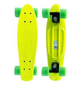 Мини скейтборд MaxCity Plastic Board X1 Small желтый ― купить в Москве. Цена, фото, описание, продажа, отзывы. Выбрать, заказать с доставкой. | Интернет-магазин SPORTAVA.RU
