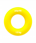 Эспандер кистевой Starfit ES-404 "Кольцо", диаметр 8,8 см, 15 кг, силикогель, желтый