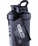 Шейкер Starfit FB-200, с металлическим венчиком, серый/черный