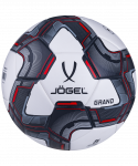 Мяч футбольный Jögel Grand, №5, белый/серый/красный (5)