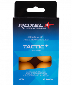 Мяч для настольного тенниса Roxel 1* Tactic, оранжевый, 6 шт. ― купить в Москве. Цена, фото, описание, продажа, отзывы. Выбрать, заказать с доставкой. | Интернет-магазин SPORTAVA.RU