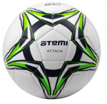 Мяч футбольный Atemi ATTACK PVC foam, бел/т.син/салат.,р.4, м/ш (0,4-0,6 bar),окруж 68-71