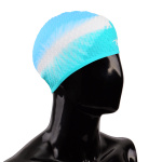 Шапочка для плавания Alpha Caprice CBL-1 bubble (skyblue/white/turquoise)