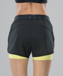 Женские спортивные шорты FIFTY Duo Shape black/yellow FA-WS-0103-BYL, черный/желтый