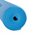 Коврик для йоги и фитнеса Starfit FM-101, PVC, 173x61x0,5 см, синий пастель