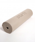 Коврик для йоги и фитнеса Starfit FM-101, PVC, 173x61x1 см, тепло-серый пастельный
