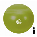 Мяч гимнастический Lite Weights 1866LW (65см, антивзрыв, с насосом, салатовый)
