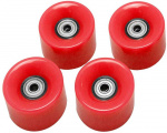 Набор колес для миниборда цвет красный Atemi (подшипник ABEC-5), AW-18.06