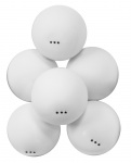 Мячи для настольного тенниса Атеми Atemi 3*, пластик, 40+, бел., 6 шт., ATB302
