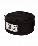 Бинт боксерский Everlast 4455BPU, 2.75м, х/б, черный