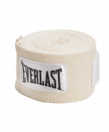 Бинт боксерский Everlast 4455PU, 2.75м, х/б, белый