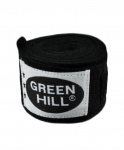 Бинт боксерский Green Hill BC-6235a, 2,5м, х/б, черный