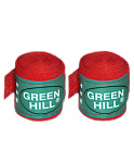Бинт боксерский Green Hill BC-6235a, 2,5м, х/б, красный