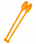 Булавы для художественной гимнастики У714, 35 см, оранжевые