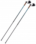 УЦЕНКА Скандинавские палки Berger Nimbus, 77-135 см, 2-секционные, черный/голубой