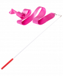 Лента для художественной гимнастики Amely AGR-201 6м, с палочкой 56 см, розовый