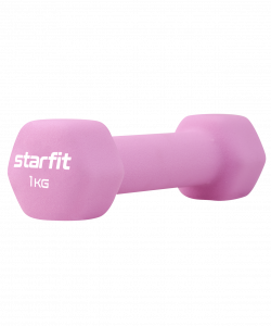 Гантель неопреновая Starfit DB-201 1 кг, розовый пастельный ― купить в Москве. Цена, фото, описание, продажа, отзывы. Выбрать, заказать с доставкой. | Интернет-магазин SPORTAVA.RU