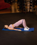 Коврик для йоги и фитнеса Starfit FM-201, TPE, 183x61x0,4 см, темно-синий/синий