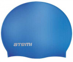 Шапочка для плавания Atemi, силикон (массаж.), голубая, DC501
