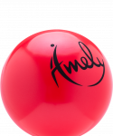 Мяч для художественной гимнастики Amely AGB-201 15 см, красный