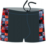 Плавки-шорты мужские для бассейна,с Atemi принт. вставками, SM8 11