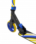 Самокат Ridex 2-колесный Flow 125 мм, синий/желтый