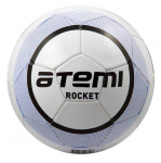 Мяч футбольный Atemi ROCKET, PVC бел/син., р.5, м/ш, дет.,330-350г (0,4-0,5 bar)