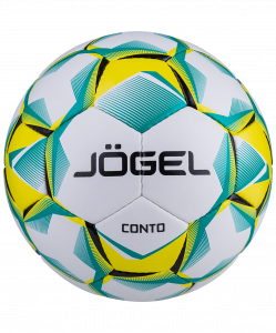 Мяч футбольный Jögel Conto №5, белый/зеленый/желтый (5) ― купить в Москве. Цена, фото, описание, продажа, отзывы. Выбрать, заказать с доставкой. | Интернет-магазин SPORTAVA.RU