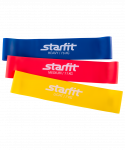 УЦЕНКА Фитнес-резинки Starfit ES-203 латекс, комплект, 3 шт, эспандеры