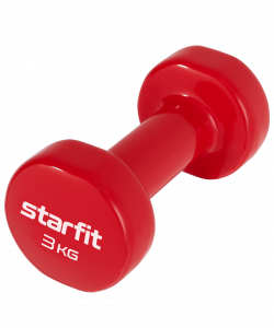 Гантель виниловая Starfit DB-101 3 кг, красный ― купить в Москве. Цена, фото, описание, продажа, отзывы. Выбрать, заказать с доставкой. | Интернет-магазин SPORTAVA.RU