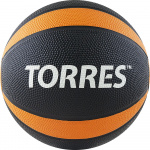Медбол TORRES AL00222, 2 кг., черно-оранжево-белый