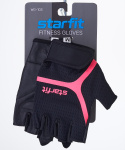 Перчатки для фитнеса Starfit WG-103, черный/малиновый