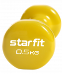 Гантель виниловая Starfit DB-101 0,5 кг, желтый, 2 шт