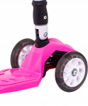 Самокат Ridex 3-колесный Smart 3D, 120/80 мм, розовый