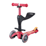 Самокат Mini Micro Deluxe Plus 3 в 1 красный рубин