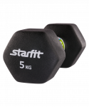 Гантель неопреновая Starfit DB-201 5 кг, черный, 2 шт
