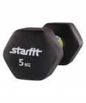 УЦЕНКА Гантель неопреновая Starfit DB-201 5 кг, черный