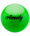 Мяч для художественной гимнастики Amely AGB-101, 15 см, зеленый