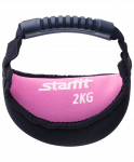 Гиря мягкая неопреновая Starfit DB-601, розовая, 2 кг