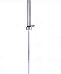 Гриф для штанги прямой, d=50 мм, 180 см, хром замок-пружина