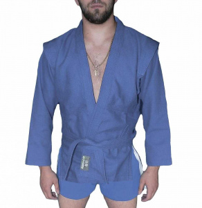 Куртка для самбо Atemi с поясом без подкладки, синяя, плотность 550 г/м2, AX5 ― купить в Москве. Цена, фото, описание, продажа, отзывы. Выбрать, заказать с доставкой. | Интернет-магазин SPORTAVA.RU