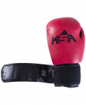 Перчатки боксерские KSA Spider, красный, к/з, 6 oz