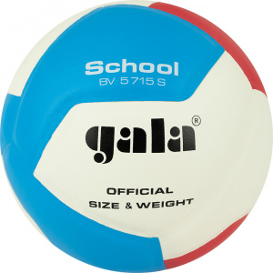 Мяч вол. GALA School 12, BV5715S, р. 5, син.кожа ПУ, под.сл. пена, клеен,бут.кам,бел-гол-красн (5) ― купить в Москве. Цена, фото, описание, продажа, отзывы. Выбрать, заказать с доставкой. | Интернет-магазин SPORTAVA.RU
