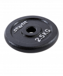 Диск чугунный Starfit BB-204 d=26 мм, черный, 2,5 кг