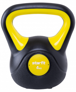 Гиря пластиковая Starfit DB-502, 4 кг, желтый ― купить в Москве. Цена, фото, описание, продажа, отзывы. Выбрать, заказать с доставкой. | Интернет-магазин SPORTAVA.RU