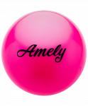Мяч для художественной гимнастики Amely AGB-101, 15 см, розовый