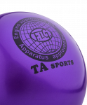 Мяч для художественной гимнастики RGB-101, 19 см, фиолетовый