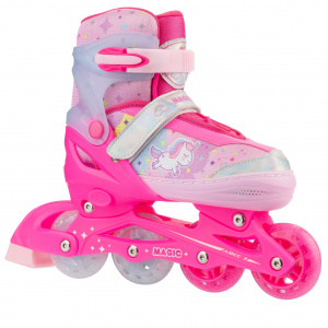 Раздвижные роликовые коньки Alpha Caprice CK-SK-P320-30 Pink (антистресс сквиш лапка в подарок) ― купить в Москве. Цена, фото, описание, продажа, отзывы. Выбрать, заказать с доставкой. | Интернет-магазин SPORTAVA.RU